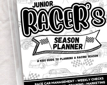 Junior Racer Season Planner: Kids Racing Workbook (Digital Printable)