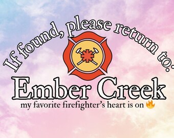 Indien gevonden, keer dan terug naar Ember Creek – Uniseks T-shirt Romance Reader Tee van Ginny Sterling