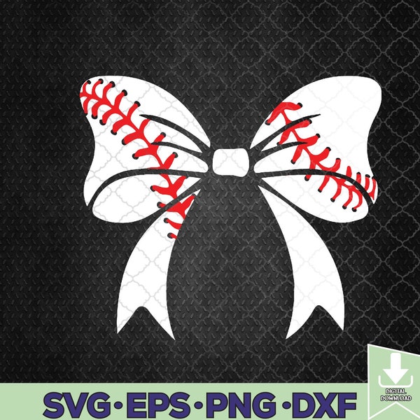 Baseball Bow Baseball Mom Mothers Day Women Baseball Mama Svg File, Digital Download