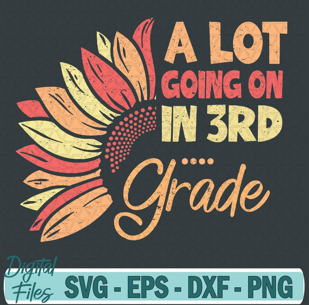 Back to School Svg, Third Grade Svg, Teacher Student Svg File, Digital ...