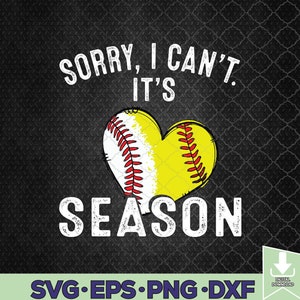 Przepraszam, nie mogę. To sezon baseballu i softballu. Plik Svg, pobieranie cyfrowe
