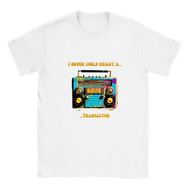 Retro Transistor Radio T Shirt | Retro Fun T shirt | Music T Shirt