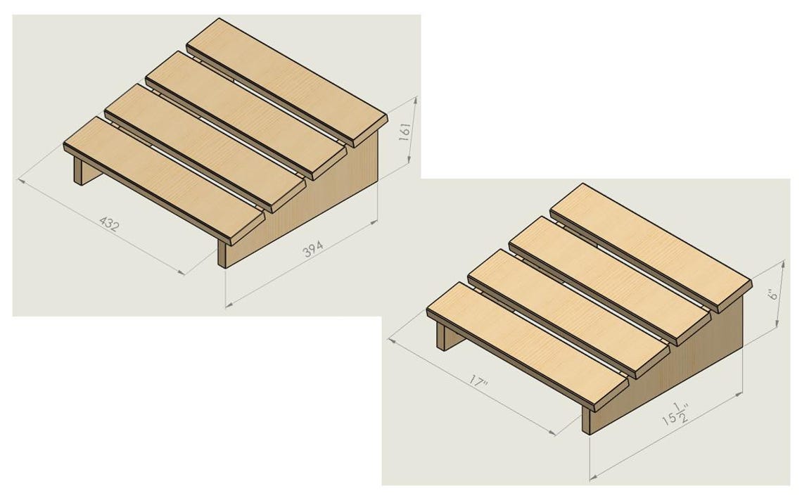 DIY Wooden Foot Rest Plans | Office Footrest Woodworking PDF | Desk ...