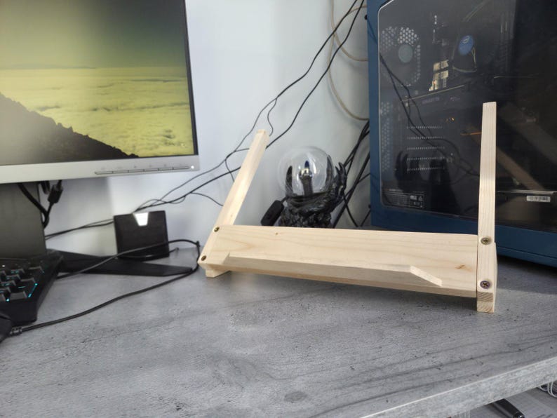 DIY Wooden Laptop Stand Plans PDF | Adjustable Laptop Riser | Ergonomic ...