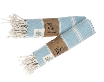 Luxury 100% Cotton Turkish Hand Towels, Set of 2, Quick Drying