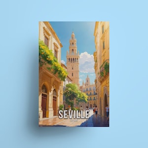 Seville Spain Travel Poster: Andalusia Art Print