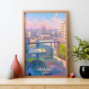Harajuku Tokyo Art Print: Japan Travel Souvenir