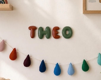 Personalized Name Nursery Decor | 3D Wall Decor for Baby Room | Baby Shower Gift | 3D Printed & Hand Finished - Bubble Letter Decor