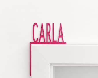 Personalisiertes Türrahmen-Namensschild | Türschild mit Wunschname | Kinderzimmer Deko | Babyzimmer | 3D-Druck aus PLA