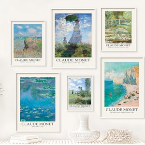 Claude Monet Prints Set: Vintage Impressionist Gallery Wall (Digital Download)