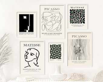 Picasso Matisse Bauhaus Print Set: Gallery Wall Art (Digital Download)