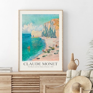 Claude Monet Print, Claude Monet Painting, Monet Wall Art, Eclectic Wall Art, Printable Wall Art, Monet Exhibition Poster