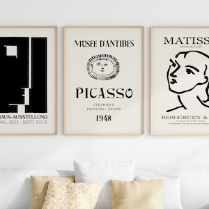 Picasso, Matisse, Bauhaus Print Set: Gallery Wall Art (Digital Download)