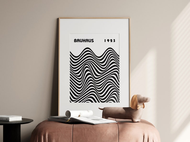 Bauhaus 1923 Exhibition Poster: Mid Century Modern Art (digital ...
