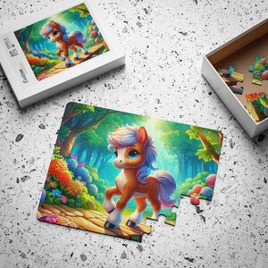 Puzzle ze zwierzętami 3D Puzzle dla dzieci i dorosłych, gry podróżne lub prezent, od 30 do 1000 elementów Koń