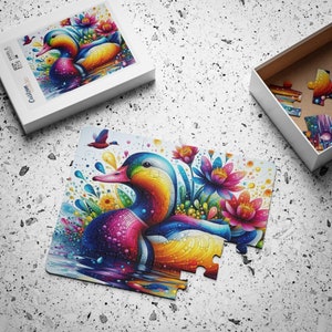 Puzzle Box 3D Puzzles Gra dla dzieci i dorosłych, Puzzle Travelgames lub prezent, 30 do 1000 elementów Kaczka