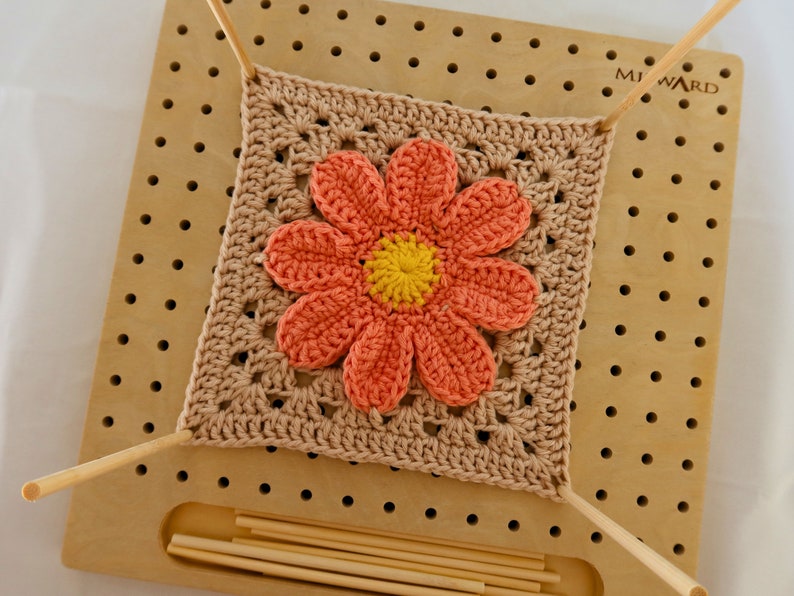 PDF Granny Flower Square Crochet Pattern in English Detailed PDF with Step-by-Step Instructions and Photos image 7