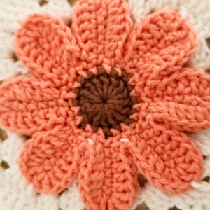 PDF Granny Flower Square Crochet Pattern in English Detailed PDF with Step-by-Step Instructions and Photos image 6