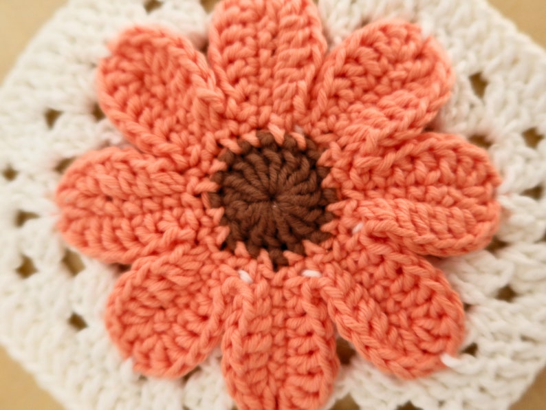 PDF Granny Flower Square Crochet Pattern in English Detailed PDF with Step-by-Step Instructions and Photos image 6