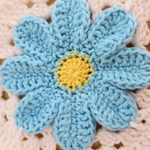 PDF Granny Flower Square Crochet Pattern in English Detailed PDF with Step-by-Step Instructions and Photos image 5