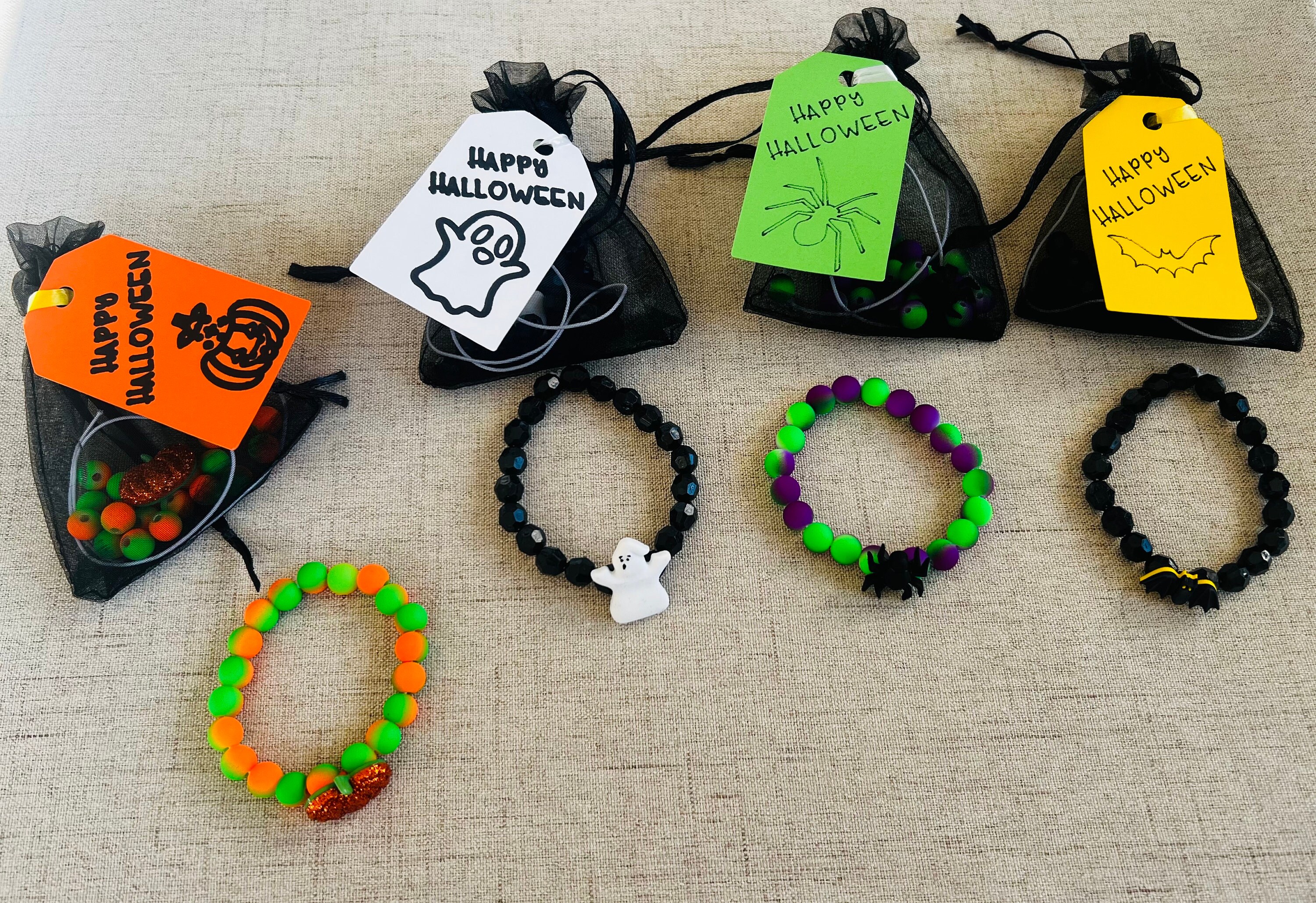 DIY Party Favor Bracelets for Kids Halloween Trick or Treat Etsy