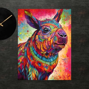 Colorful Guinea Pig Poster | Guinea Pig Art | Wall Art | Art Print | Poster Print
