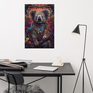 Colorful Koala Poster | Koala Art | Wall Art | Art Print | Poster Print