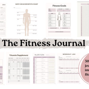 The Fitness Journal | Diário de fitness diário, semanal e mensal + muito mais
