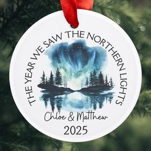Personalized Northern Lights Gift, Custom Aurora Borealis Christmas Ornament, Northern Lights Custom Gift, Stocking Stuffer Gift for Her