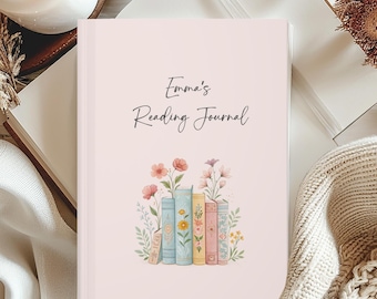 Journal de lecture personnalisé, cadeau livresque pour elle, cadeau pour les amateurs de lecture, cadeau personnalisé pour un club de lecture, carnet de notes avec ligne roman, carnet de critiques de livres
