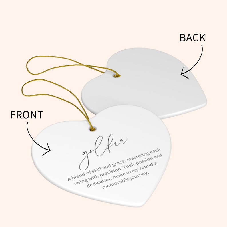 Golfer Definition Keepsake Ornament, Golf Gifts for Men Women, Golfer