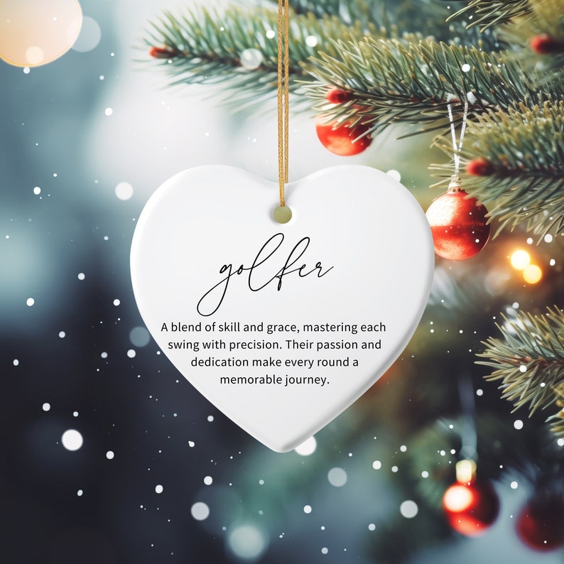 Golfer Definition Keepsake Ornament, Golf Gifts for Men Women, Golfer