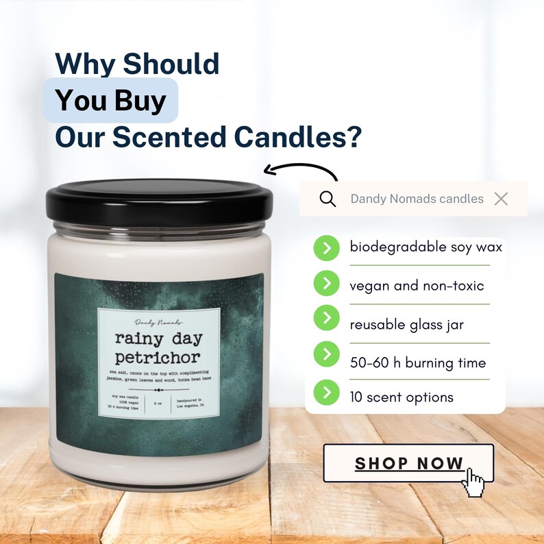 Rainy Day Petrichor Candle - Thumbnail 3