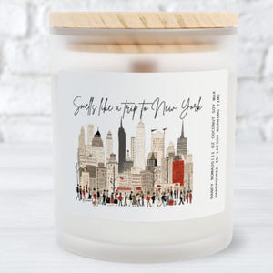 Smells Like Trip to New York Scented Candle, Gift for New York Travel, Girls Trip to NYC, Surprise Trip Bachelorette New York City Vacation