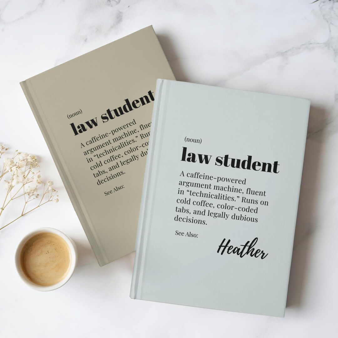 Custom Law Student Notebook, Funny Future Lawyer Graduation Gift ...