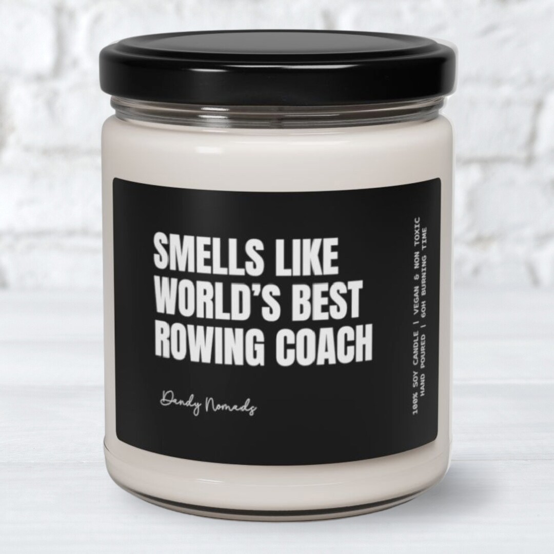 Rowing Coach Candle, Gift From Rowing Team, College Rowing Coach ...