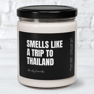 Thailand Candle, Thailand Home Decor, Thai Vacation Souvenir, Surprise Trip, Thailand Themed Gift, Destination Reveal Gift Thailand Lover