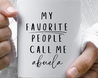 Abuela Coffee Mug, Spanish Grandma Mother's Day Gift, Grandmother Ceramic Cup