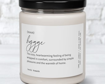 Hygge Candle, Minimalist Cabin Decor, Winter Hygge Gift, Nordic Home Decor, Cozy Gift, Christmas Centerpiece Scented Candle Christmas Candle