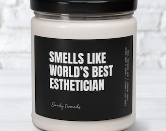 Esthetician Gift, Scented Candle Gift for New Esthetician, Christmas Gift for Esthetician, Funny Candle, Esthetician Thank You Gift Ideas