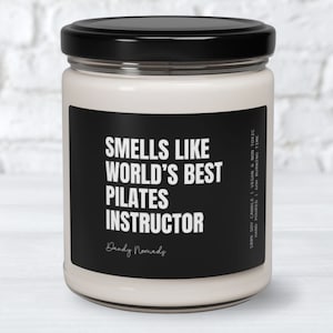 Pilates Instructor Gift Scented Candle Gift for Pilates Teacher Birthday Gift Pilates Instructor Christmas Gift Pilates Instructor Thank You