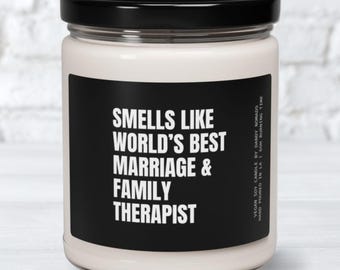 Marriage and Family Therapist Gift Scented Candle Gift for Family Counselor Appreciation Gift Relationship Therapist Gift Marriage Counselor