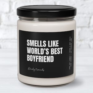 Boyfriend Candle, Funny Gift for Boyfriend, Valentines Gift Boyfriend Birthday Anniversary Gift Boyfriend Christmas Gift Idea Scented Candle