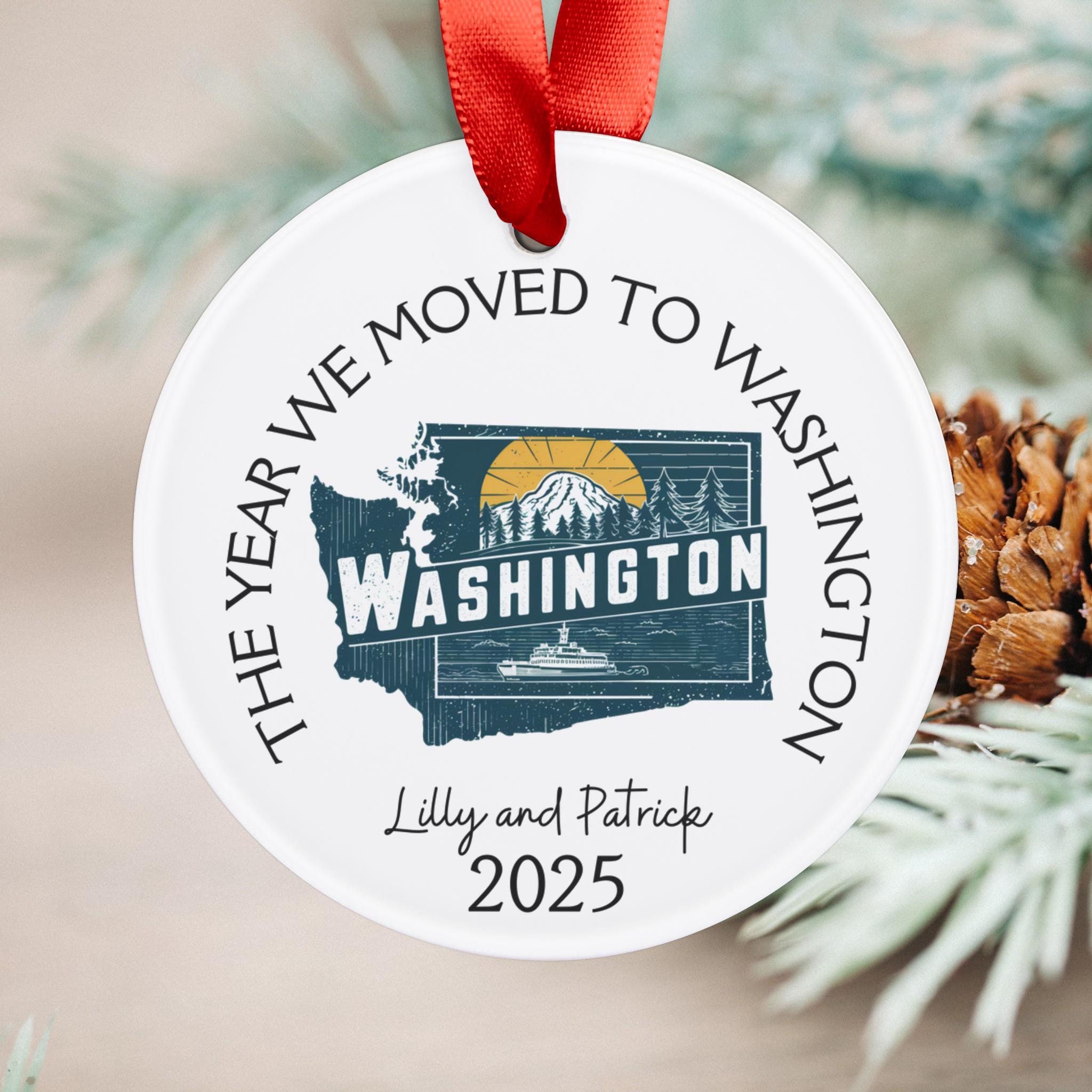 Seattle Chistmas Onaments Washington City Souveni,Xmas