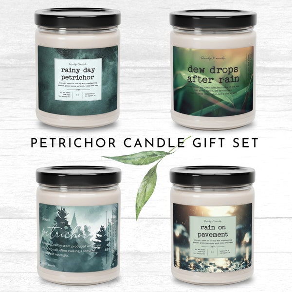 PEACE OF MIND/PETRICHOR SCENTED CANDLE