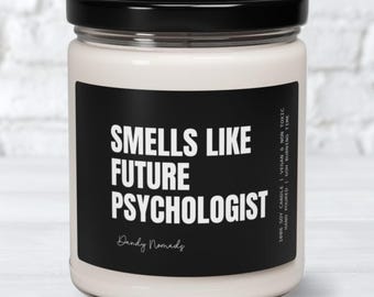 Future Psychologist Scented Candle, Funny Psychology Student Graduation Gift, Grad Party Decor