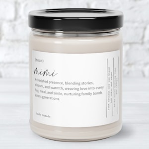 Mimi Candle, Grandma Gift Idea, New Grandma Pregnancy Announcement Gifts, Mimi Birthday Gift, Scented Candle, Mother&#39;s Day Gift for Mimi