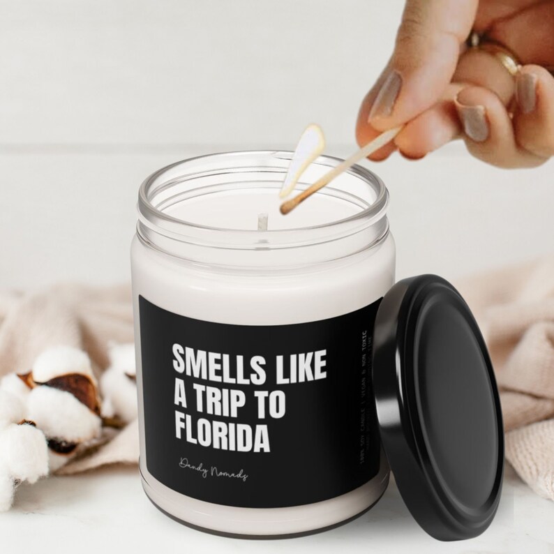 Florida Scented Candle, Florida Home Decor, Florida Vacation Souvenir