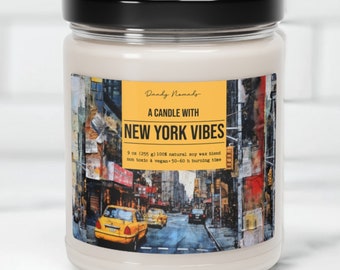 New York Vibes Candle, Gift for Traveler, NYC Gift, New York Home Decor, Travel Lovers Gift, New York City Gift Ideas, Moving to New York