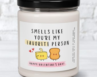 Cute Valentines Day Scented Candle, Romantic Gift for Him, Aesthetic Valentine’s Day Gift for Boyfriend Sweet Valentines Gift for Girlfriend